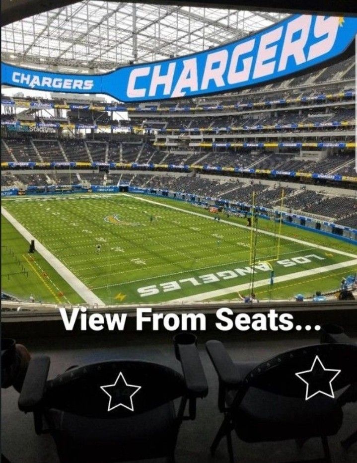 2 TICKETS CHARGERS VS LIONS LOWER LEVEL for Sale in West Hollywood