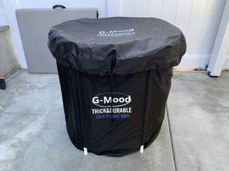 Portable thick&durable cold plunge bath with Cover, 85 Gallons