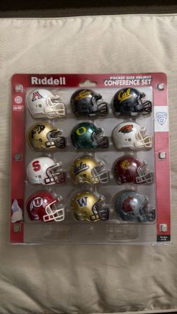 Riddell NCAA Pac-12 Conference Pocket Pro Mini Helmet Set (12 Pack)