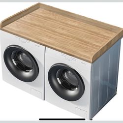 Washer Dryer Countertop, 27.5"" x 54"" Bamboo Washer and Dryer Countertop for Laundry Room Organizati