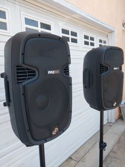 PYLE BLUETOOTH SPEAKER SET MODEL # PPHP1249KT LIKE NEW LOUD CONDITION 12"