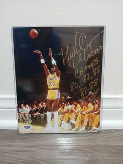 Lakers- Michael Cooper autographed photo