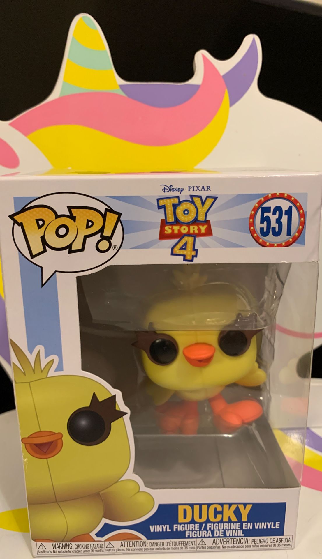 POP! Disney PICAR TOY STORY 4 DUCKY VINYL FIGURE