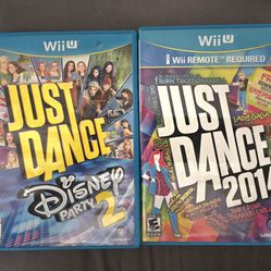 Wii U 2 Games. Just Dance 2014 And  Just Dance Disney Party 2