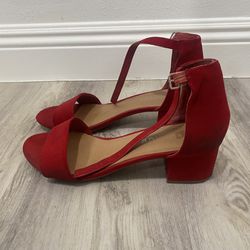 Red Low Heels - Size:11