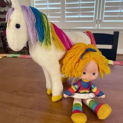 1983 Hallmark Rainbow Brite and Starlite Horse
