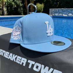Los Angeles Dodgers Baby Blue/Pink Fitted Size 7 7/8
