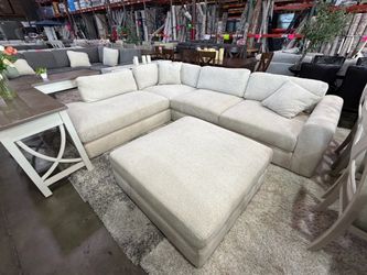 White sectional couch from Costco