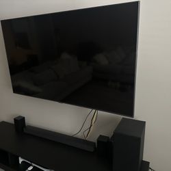TV 55 And Sound Bar Samsung 