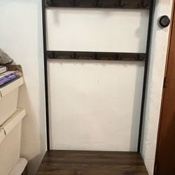 Coat Rack with Shoe Bench Furniture