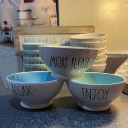 3 Rae dunn ceramic plates 