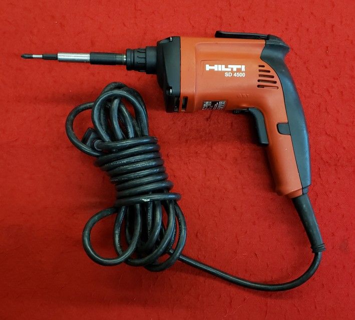 Hilti SD 4500 Corded Drywall Screwdriver Tool - Working