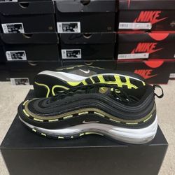 Undefeated X Nike Air Max 97 Black Volt Size 10.5 DC4830-001 Brand New