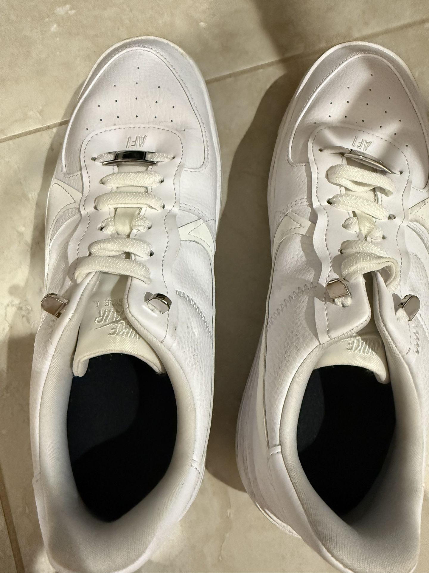 White AF Ones Women Size 10