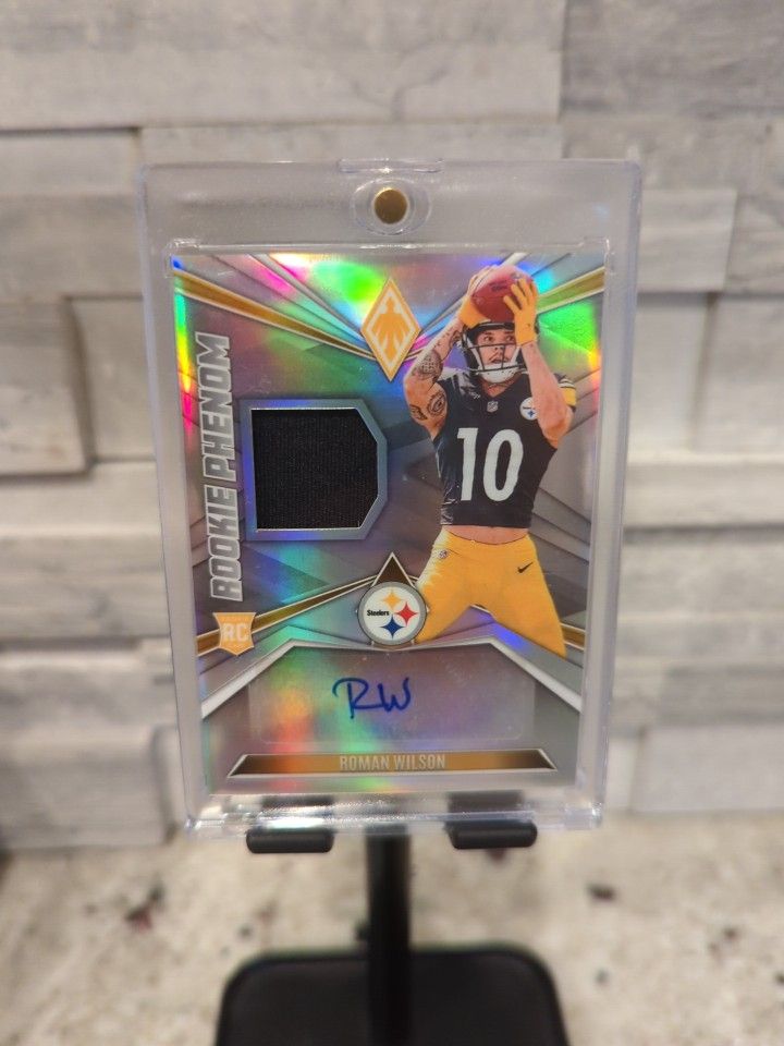 2024 Panini Phoenix Roman Wilson Rookie Phenoms Rookie Jersey Auto RC #103/149