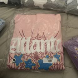 Sp5der Pink Atlanta hoodie