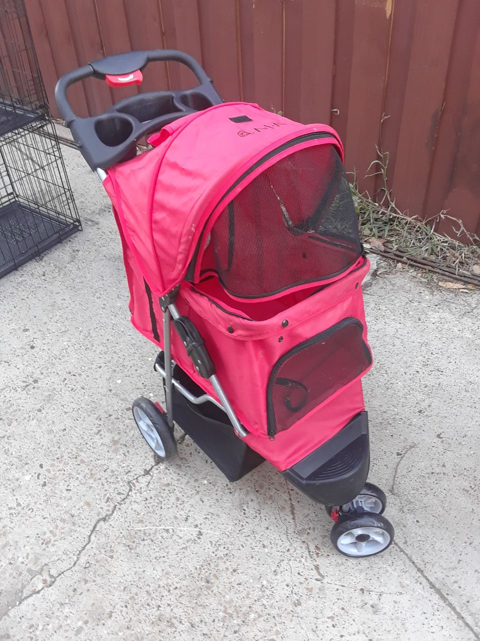 Awesome New Red Dog Stroller $40.00 cash only