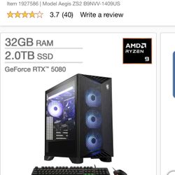 MSI Prebuilt - RTX 5080, 32gb DDR5, Ryzen 9