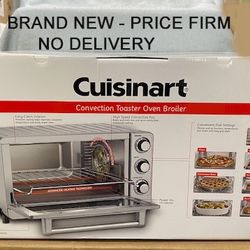 NIB, Price Firm, Cuisinart Toaster Oven Broiler with Convection