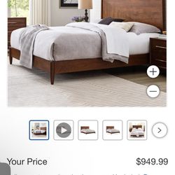 4 Pieces Queen Size Bedroom Set 