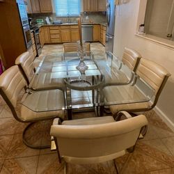 Glass Table And Chairs