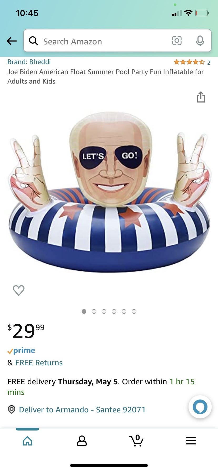 Joe Biden Swim Floatie