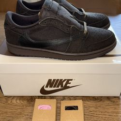 Jordan 1 Retro Low OG SP Travis Scott Velvet Brown Size 10.5M NEW