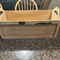 Vintage Distressed Wooden Planter Box