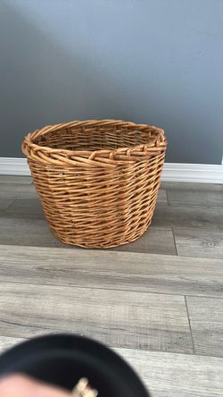 Round Wicker Storage Basket