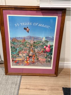 Disneyland poster frame
