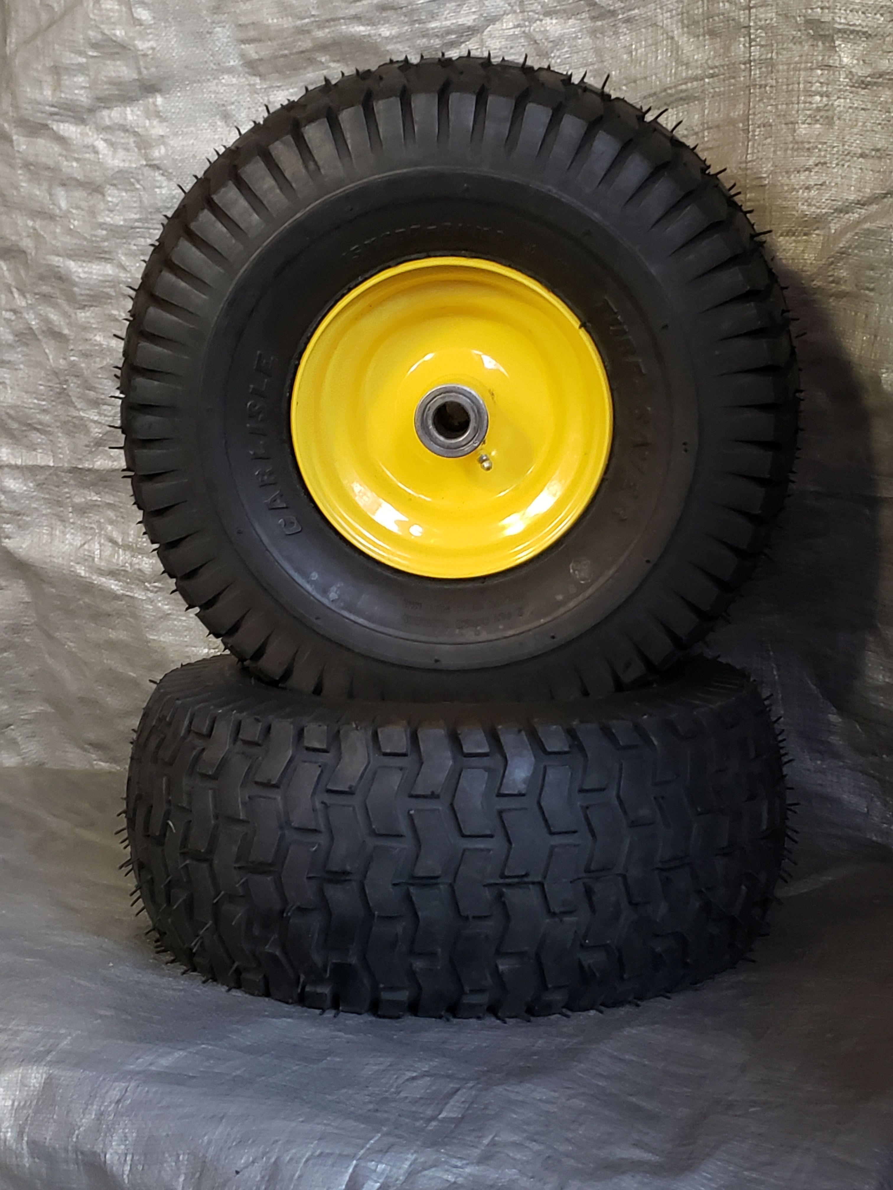 JOHN DEERE wheel with Carlisle 15x6.006 Turf Trac / Turf Saver lawn