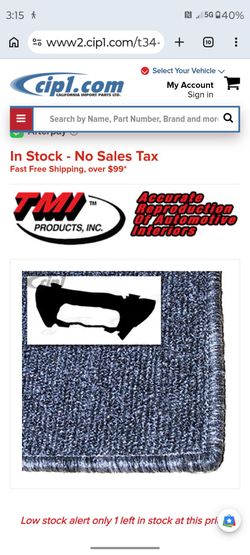 Vw beetle trunk carpet