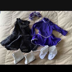 American Girl Doll Skating Set