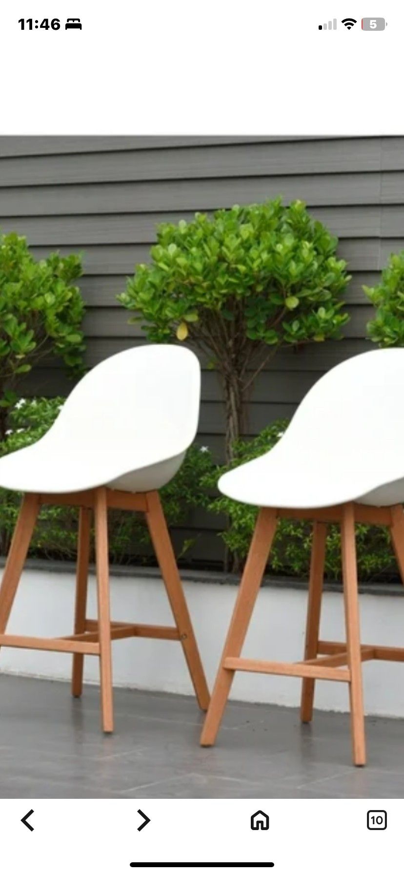 Set Of 3 IKEA FANBYN Ergonomically Designed Bar Chairs With The Backrest Seat H25 1/4"