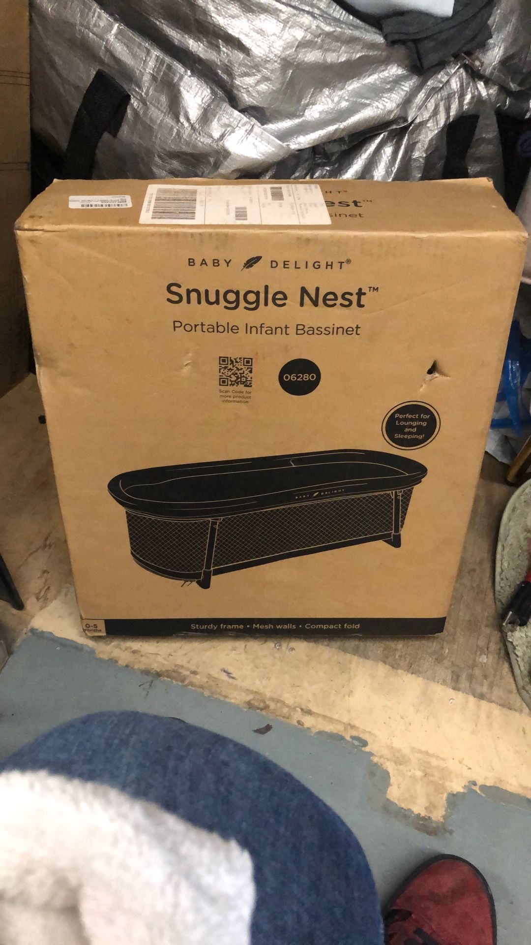 2 BRAND NEW SNUGGLE NEST…PORTABLE INFANY BASSINETS