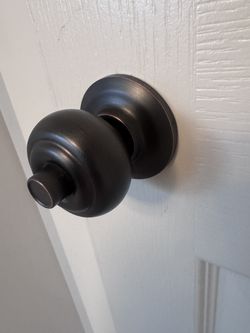 Oil Rubbed Bronze Interior Privacy Door Knob with Lock