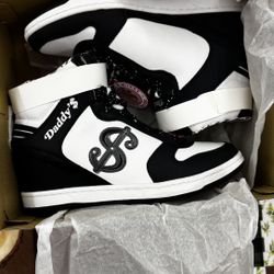 Daddy’s Money Moolah Black/White Women’s 9.5 – Brand New in Box (NWB) 