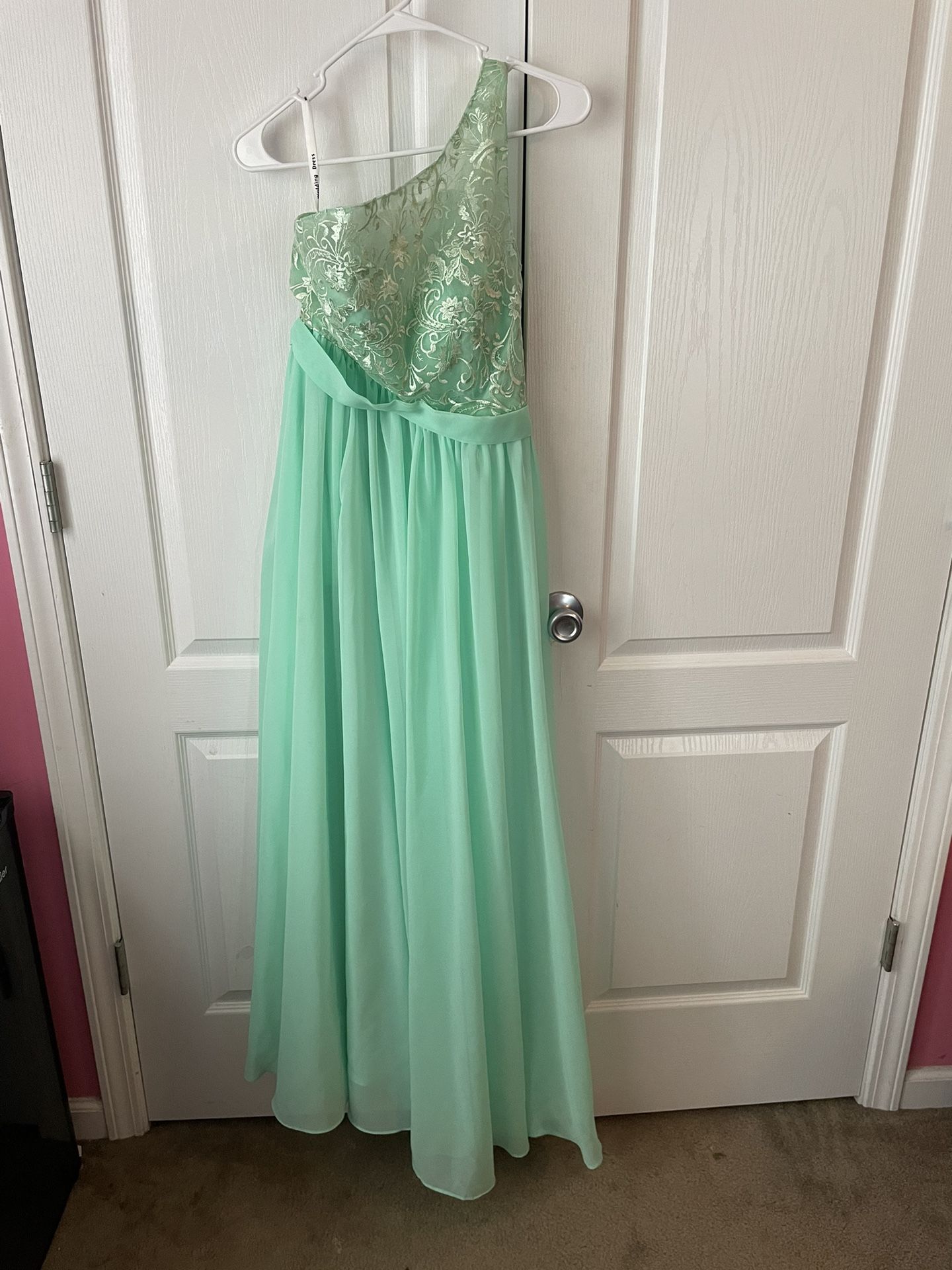 Mint Green Dress with Lace