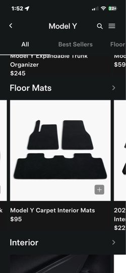 Tesla Y 2026 carpet mats