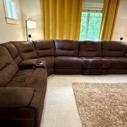 Power Recliner Sectional Sofa