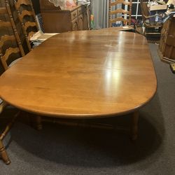 Maple Table ;  8 Chairs And Teacot