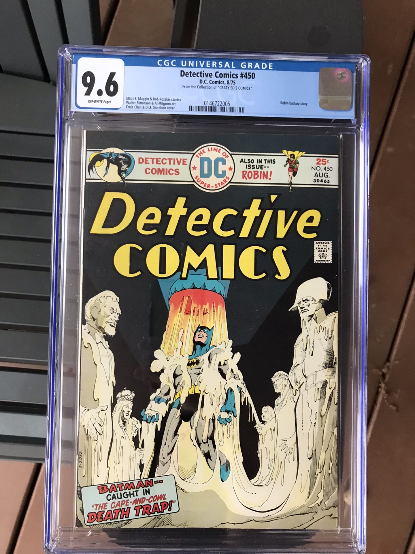 Detective Comics #450 (1975) CGC 9.6 — Robin Backup Story; Maggin & Simonson