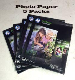 HP Photo Paper 5 packs for Inkjet Printers