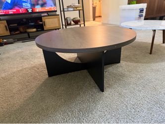 Round Solid Wood Coffee Table