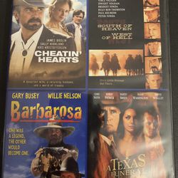 CHEATIN’ HEARTS/SOUTH Of HEAVEN/BARBAROSA/A TEXAS FUNERAL 4-Film Pack (DVD)