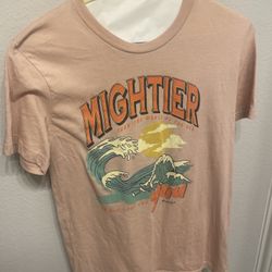 Psalm 93:4 Womens Salmon Graphic Tshirt, Medium