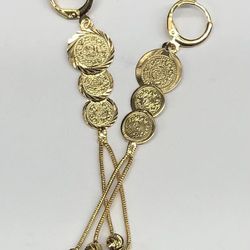 Beautiful dangling  hypoallergenic 18k Gold Filled coin earrings top quality !!! fast delivery 🎁🚚 Dm for details ‼️ #goldcoinearrings #counearrings 