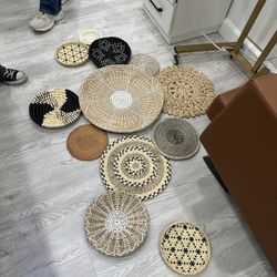 Hand Woven Wall Basket Decor