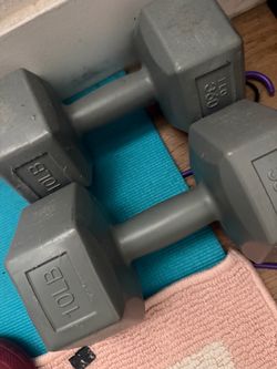 Two 10lb weights