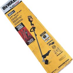 dewalt 17in 60v trimmer tool only no battery no charger